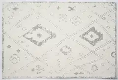 House matto Marrakesh jaquard 140x200 cm, luonnonvalkoinen/musta - 1