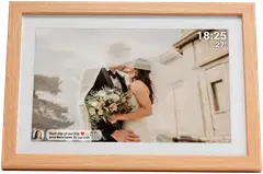 Denver digitaalinen valokuvakehys Frameo PFF-1042LW vaalean puun värinen - 3