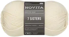 Novita lanka 7 Sisters 100g luonnonvalkoinen 010 - 1