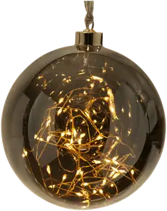 Star Trading Led-lasipallo Glow 15 cm, savulasi/hopea - 2