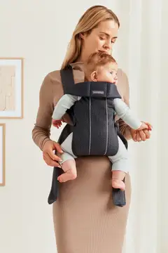 BabyBjörn vauvan kantoreppu mini - 3d mesh, antrasiitti - 4