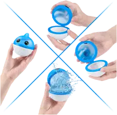 Bunch O Balloons uudelleenkäytettävät vesipallot hai 3 kpl - 9