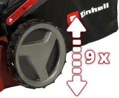 Einhell ruohonleikkuri GC-PM 46 S HW-E sähköstartilla - 5