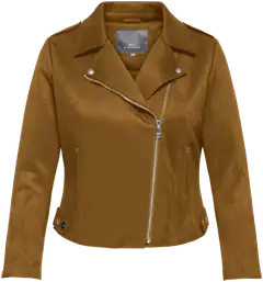 ONLY CARMAKOMA naisten biker-takki Carsherry - COGNAC - 1