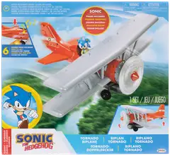 Sonic leikkisetti Tornado Biplane + Sonic-hahmo 2.5" - 12