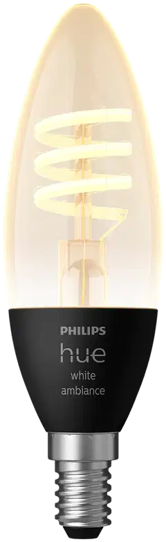 Philips Hue filamentti kynttilälamppu 4.6W E14 2200-4500K 350LM lämmin valkoinen - 1