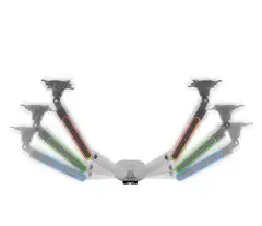 One For All DM8220 RGB Monitorivarsi kahdelle näytölle, valkoinen - 14