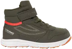 Viking lasten vedenpitävä välikausikenkä Hovet Mid - Olive/Red - 1