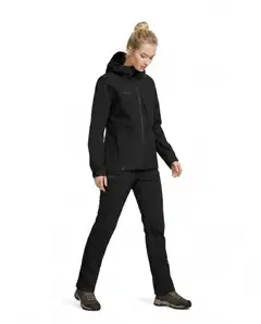 Luode12 naisten kevytvanuhousut 223L332472 - black - 4