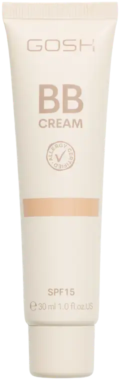 Gosh BB Cream 03 Warm Beige BB-voide 30ml - Warm Beige - 1