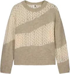 WKLY. naisten neulepusero 213W360156 - Milk/caramel - 1