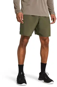 Under Armour miesten treenishortsit UA Tech Woven Wordmark Shorts 1383356 - Marine OD Green - 4