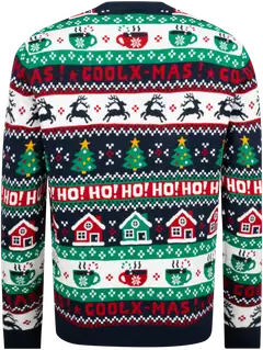 TEX miesten jouluneule Jacquard I992599 - Navy - 2