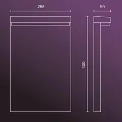 Philips Hue Nyro -seinävalaisin ulkokäyttöön 14W 2000-6500K 1020LM musta - 2