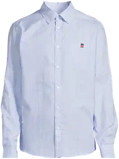 Vinson miesten kauluspaita Mpablo - LIGHT BLUE STRIPE - 2