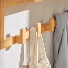 SoBuy seinänaulakko bambu FHK06-N - 5