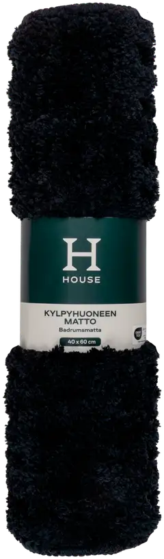 House kylpyhuoneenmatto Vohveli 40x60 cm, musta - 2