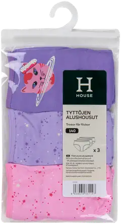 House lasten alushousut 230H322504 3-pack - Multicolor - 6
