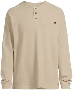 House miesten henley-paita tasku 195H292605 - Beige - 2