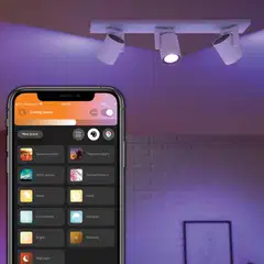 Philips Hue Argenta -kohdevalaisin kolmella spotilla 4.2W 2000-6500K 1200LM valkoinen - 6