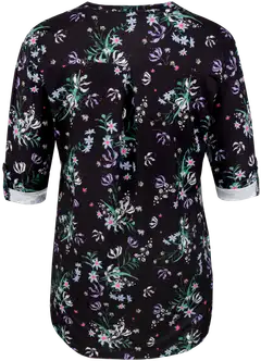 House naisten trikootunika 213HP03100, D-mitoitus - black flower - 3