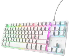 Trust Pelinäppäimistö GXT 833 Thado TKL valkoinen - 2