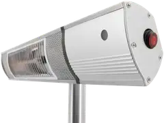 HORTUS Terassilämmitin 500/1000/1500W lattiamalli, kaukosäädin, RGT, hopea - 6