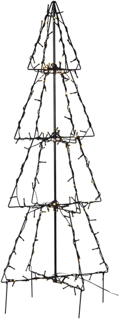 Star Trading LED ulkokoristekuusi Foldy 3,6W 2500K musta - 1