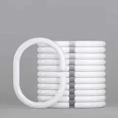 Ihanin suihkuverhorenkaat valkoinen 10 kpl - 3