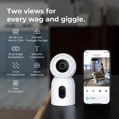 Imilab C30 Dual 3K+3K WiFi -valvontakamera kahdella objektiivilla sisäkäyttöön CMSXJ111A - 11