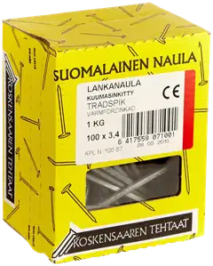 Koskensaaren Tehtaat Lankanaula kuumasink. 1kg 100x3,4mm - 1