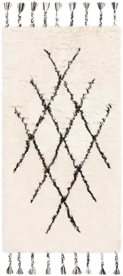 Fanni K Matto Artemis 160x230 cm luonnonvalkoinen/musta - 1