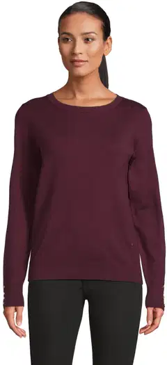 London Fog naisten raidallinen neulepusero 213L262902 - dark wine - 1