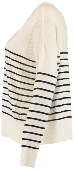 Zabaione naisten neule Beatrice COK-251-0236 - navy stripes - 2