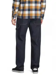 WKLY. miesten carpenter-farkut loose fit 202W312676 - Dk. blue denim - 3