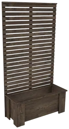 Seinäkelaatikko, tumman harmaa 147x80x33 cm - 1