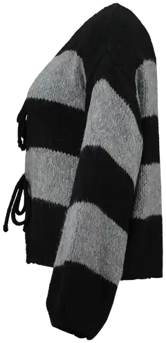 Hailys naisten neuletakki Ch44arlie - Black/Grey - 2