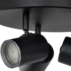 Kattospottivalaisin CONSUMA 1 3xGU10 maks. 5W/kpl IP44 musta - 3