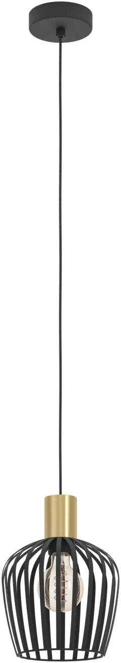 EGLO riippuvalaisin Empoli E27 messinki/musta - 1