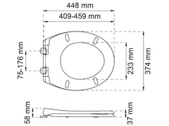 Habo Standard wc-istuinkansi  musta - 2
