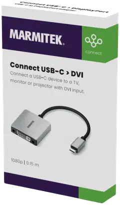Marmitek USB-C - DVI -adapteri Connect USB-C - DVI - 4