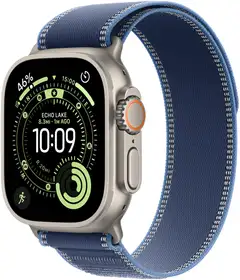 Apple Watch Ultra 3 GPS + Cellular 49mmluonnontitaani kotelo, kirkkaan sininen Trail ranneke - M/L - MEWU4KS/A - 2