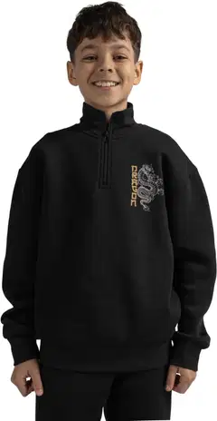 House lasten collegepusero, jossa harjattu sisäpinta 23PH292603 - Black - 6