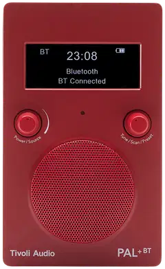 Tivoli Audio kannettava DAB+/FM Bluetooth-radio PAL+ Gen.3 BT punainen - 1