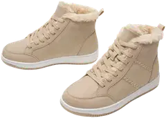 Attitude naisten varsitennarit Bailey mid - Beige - 2