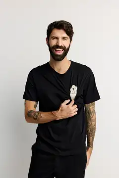 Finlayson miesten t-paita Koiruuksia - BLACK - 4