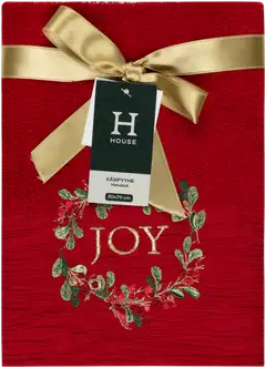 House käsipyyhe Joy Wreath 50x70 cm punainen - 2