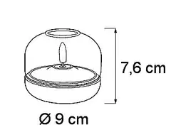 Airam led-lasikynttilä Rafi 9 x 7.6 cm - 2