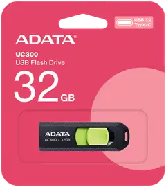 ADATA UC300 USB-muistitikku, 32 GB, musta/vihreä (USB-C 3.2 Gen 1) - 2