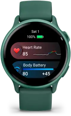 Garmin älykello Vivoactive 6 metallinen jaspiksenvihreä ja jaspiksenvihreä hihna - 3
